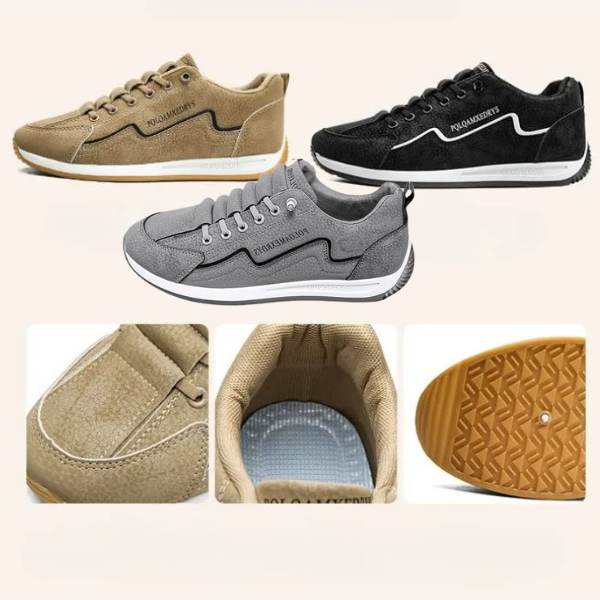 Francesco - Comfortable Lace-Up Sneaker