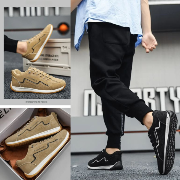 Francesco - Comfortable Lace-Up Sneaker