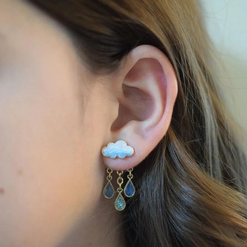 Gillie - Raindrop Pendant Earrings