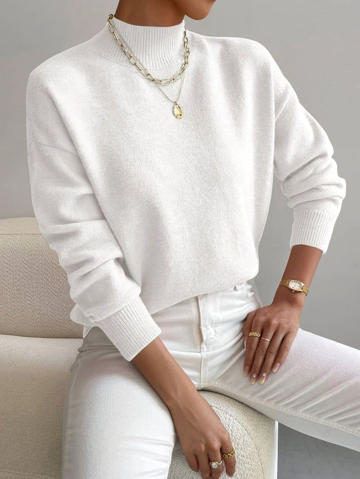 Jorun - Comfortable High Neck Sweater