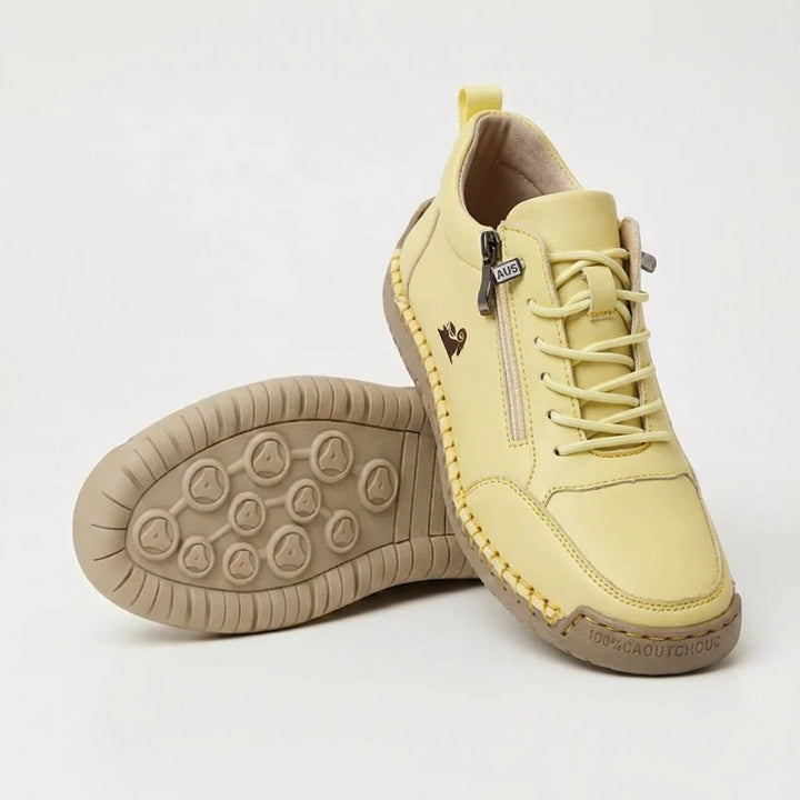 Lovielle - Lace-Up Sneakers With Side Zipper