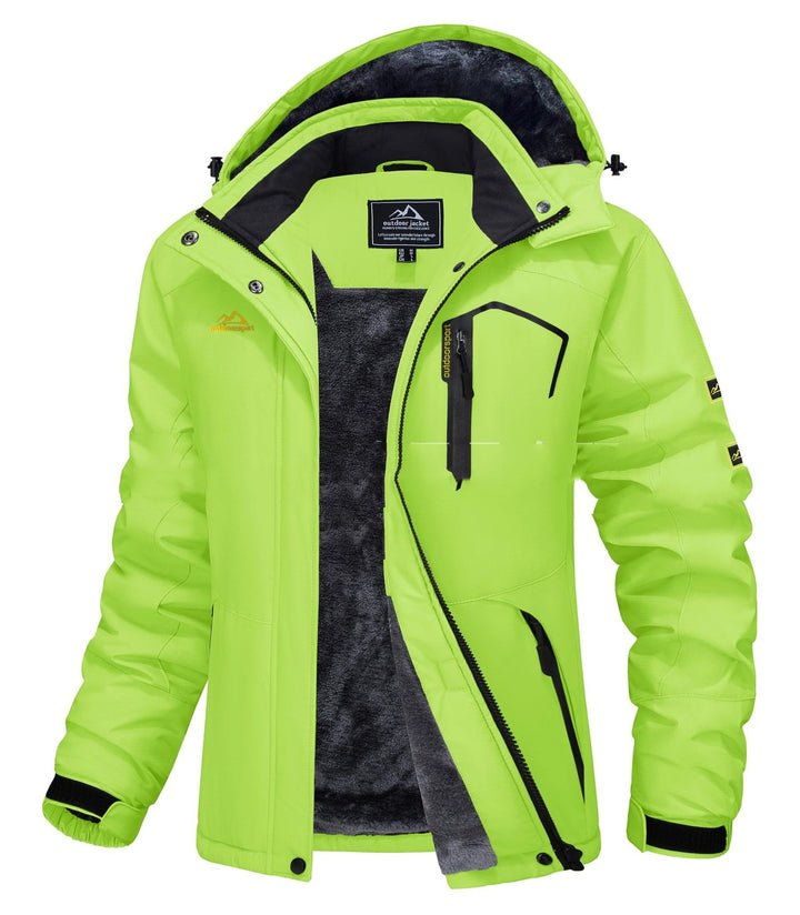 Roweiida - Fleece Lined Hooded Winter Jacket