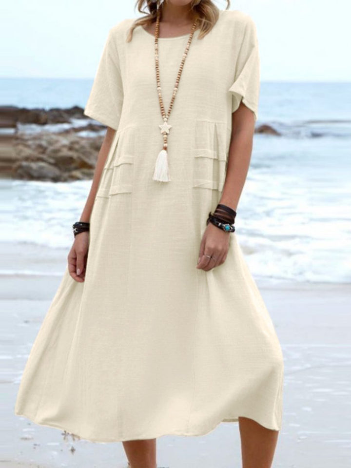 Aryuna - Loose Round Neck Dress