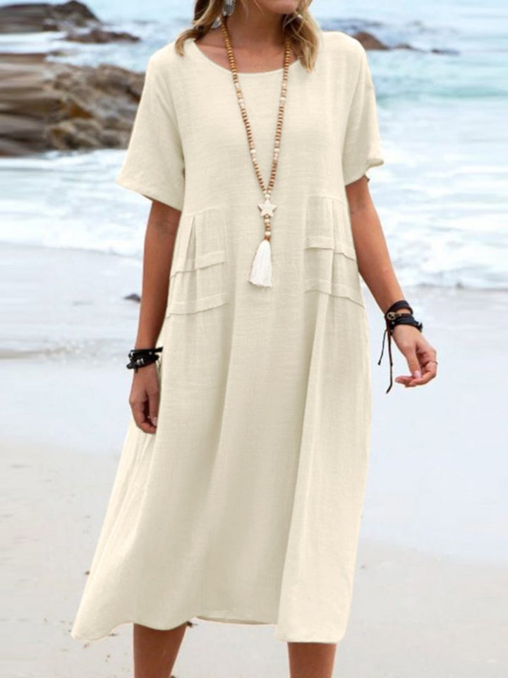 Aryuna - Loose Round Neck Dress
