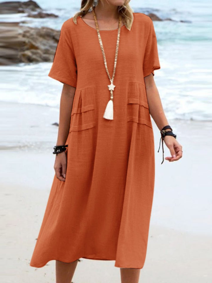 Aryuna - Loose Round Neck Dress