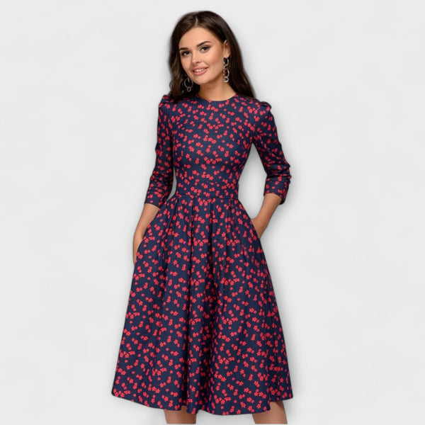 Jeri - Elegant Knee Length Dress