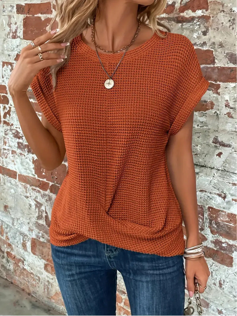 Mila - Elegant Blouse With Round Neck