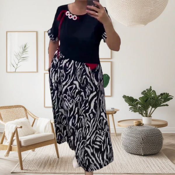 Zahara - Casual Patchwork Dress