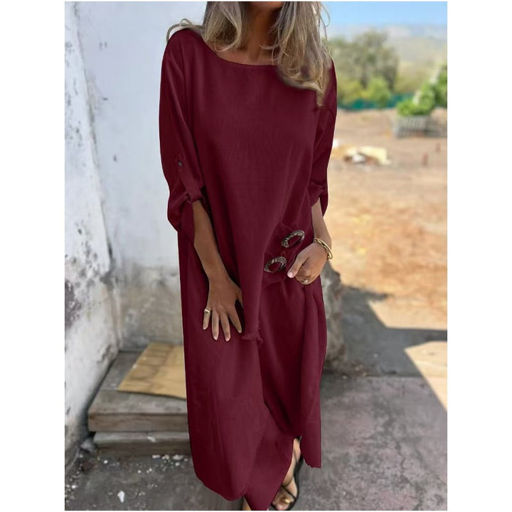 Yeliz – Elegant Cotton And Linen Two Piece Suit