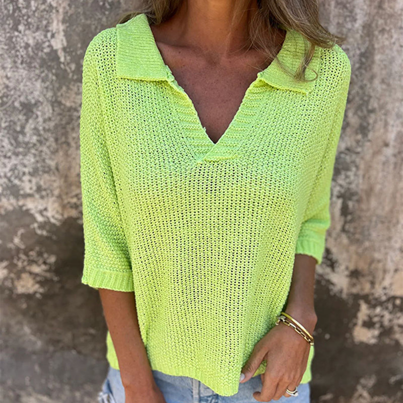 Fioara - Bohemian Knit Top