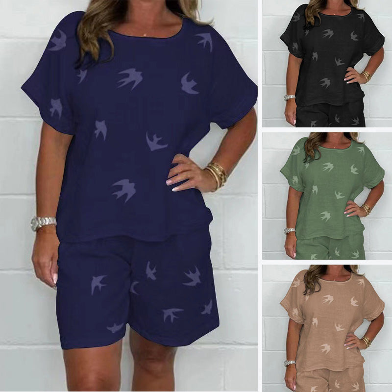 Andriana - Casual Printed Two Piece Set
