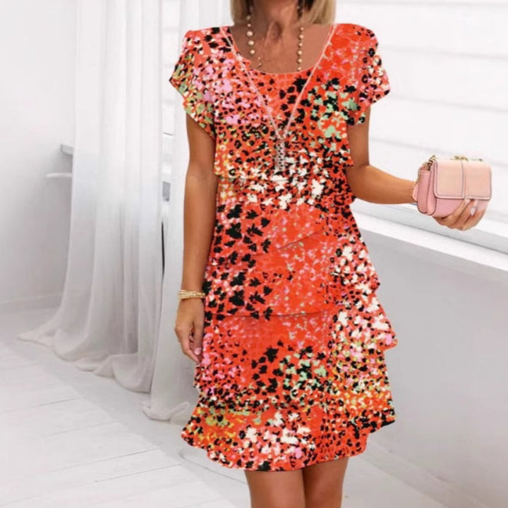Jonna - Stylish Leopard Print Sequin Dress