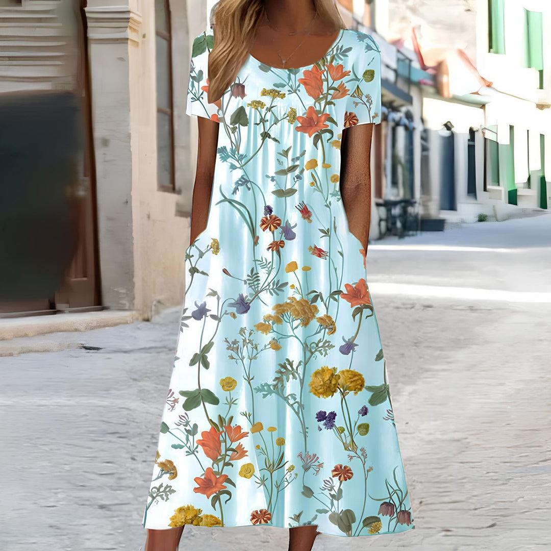 Ndatipo - Airy Dress With Soft Floral Printed