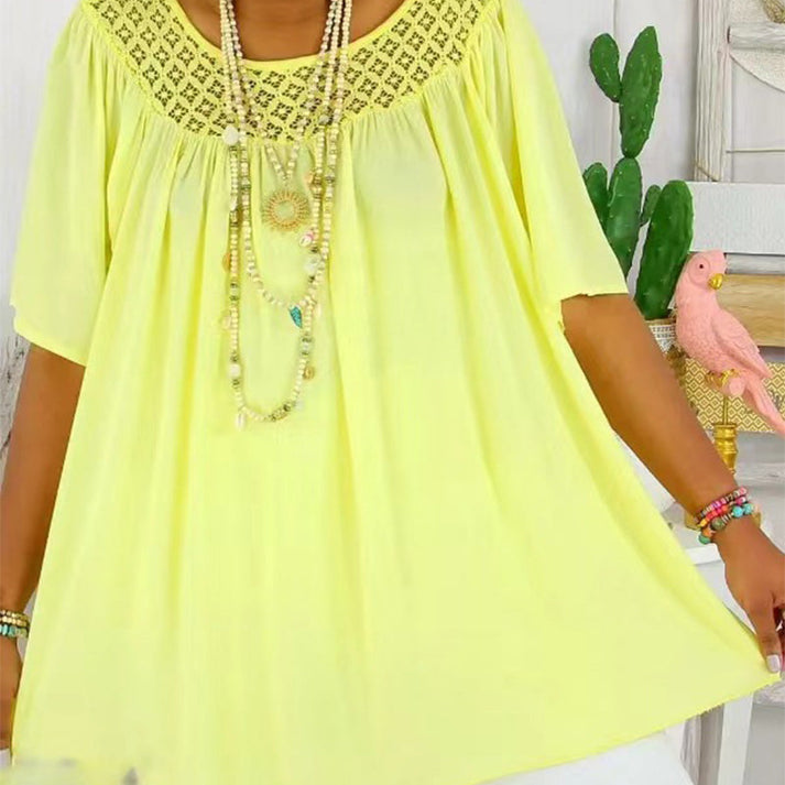 Naoriyah - Casual Short Sleeve Top