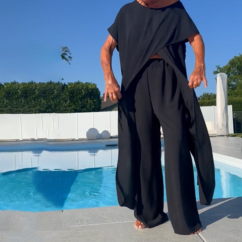 Shelagh - Off Shoulder Top And Pant Set
