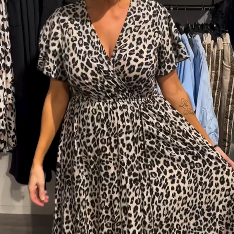 Sirina - Leopard Print Maxi Dress