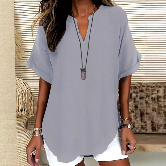 Seleana - Breathable V-Neck Top