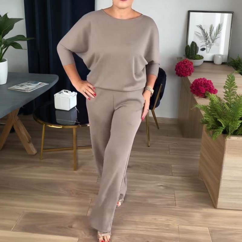 Dorren - Elegant 3-Piece Set With Long Cardigan, Top & Pant