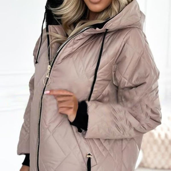 Clarette - Winter Zipper Jacket With Hood