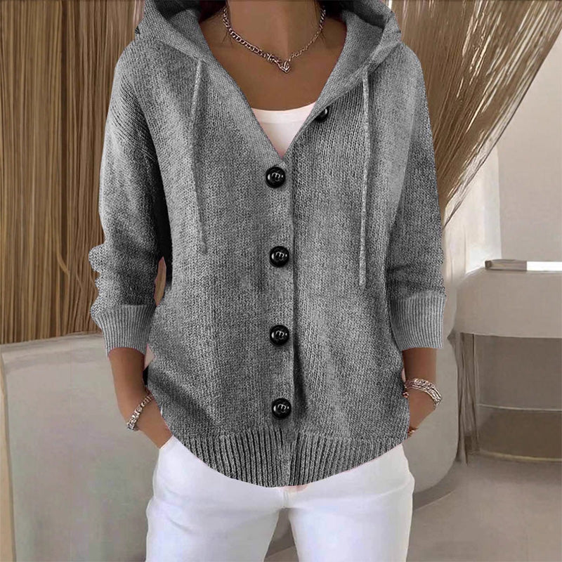 Kumari - Long Sleeved Cardigan Jacket With Button
