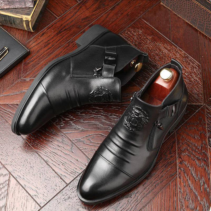 Carsen - Leather Boots With Zipper