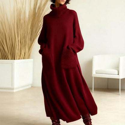 Keeti - Turtleneck Sweater Dress With Pockets