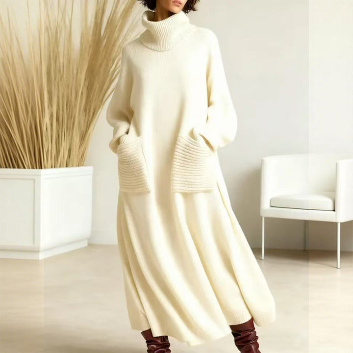 Keeti - Turtleneck Sweater Dress With Pockets