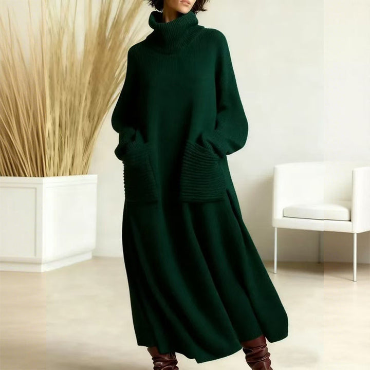 Keeti - Turtleneck Sweater Dress With Pockets
