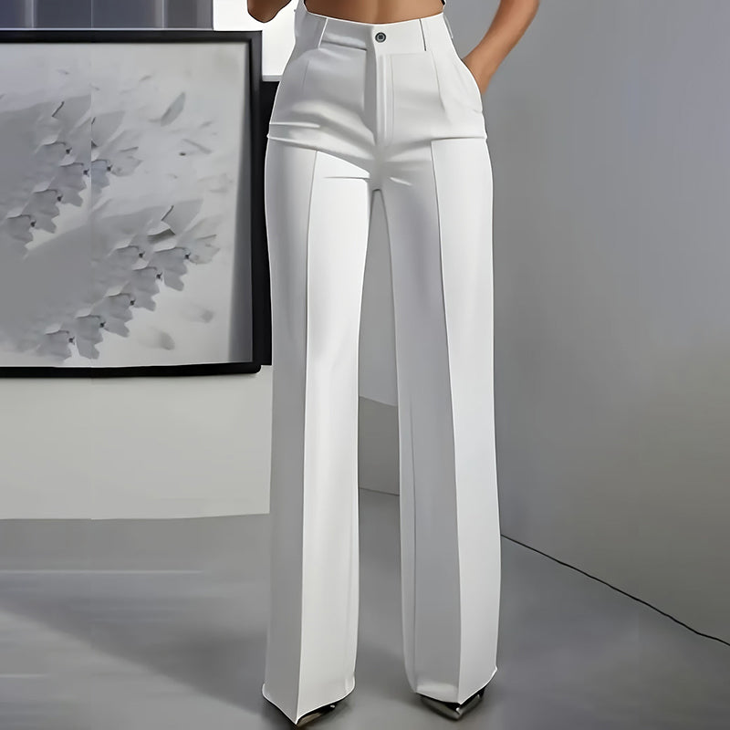 Linaya - High Waisted Suit Trousers