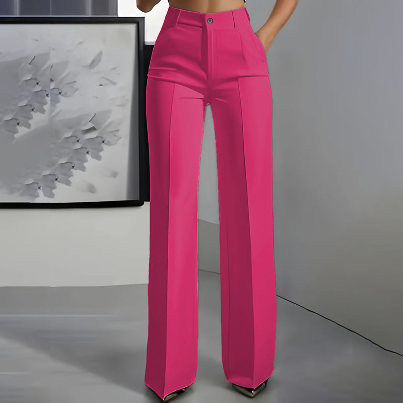 Linaya - High Waisted Suit Trousers
