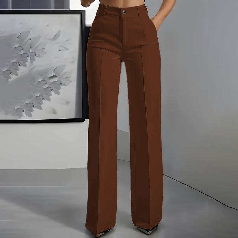 Linaya - High Waisted Suit Trousers