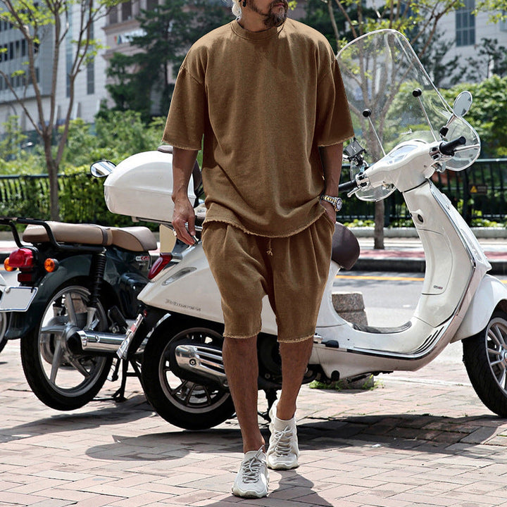 Bestien - Casual Short Sleeve Two Piece Set