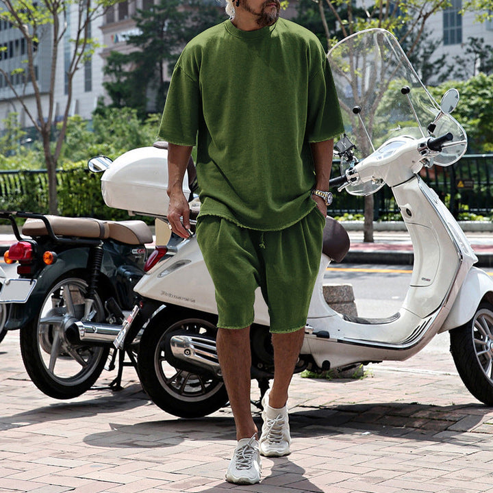 Bestien - Casual Short Sleeve Two Piece Set