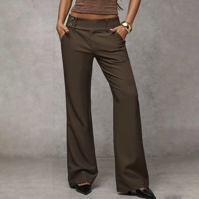Calia - Flared Wide Leg Suit Trousers