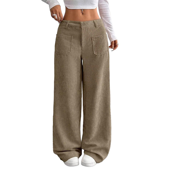 Serina - Wide Leg Trousers With Front Pockets