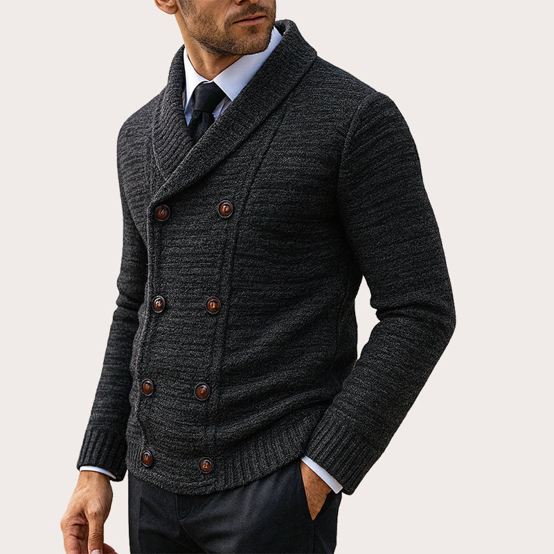 Aurerard - Double Breasted Knit Cardigan