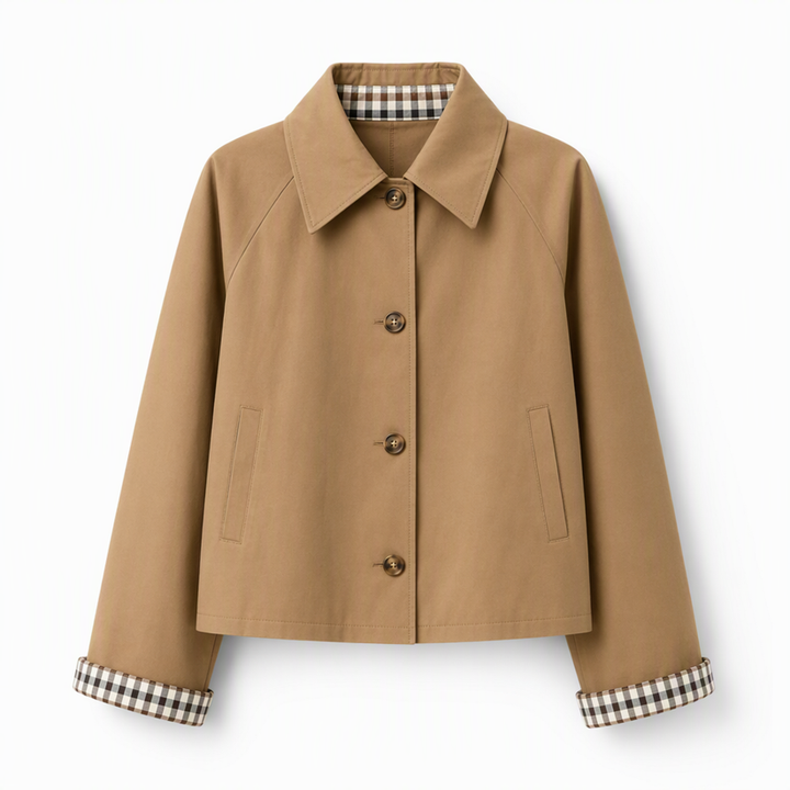 Amaliluza - Single Breasted Long Sleeve Sleeve Coat