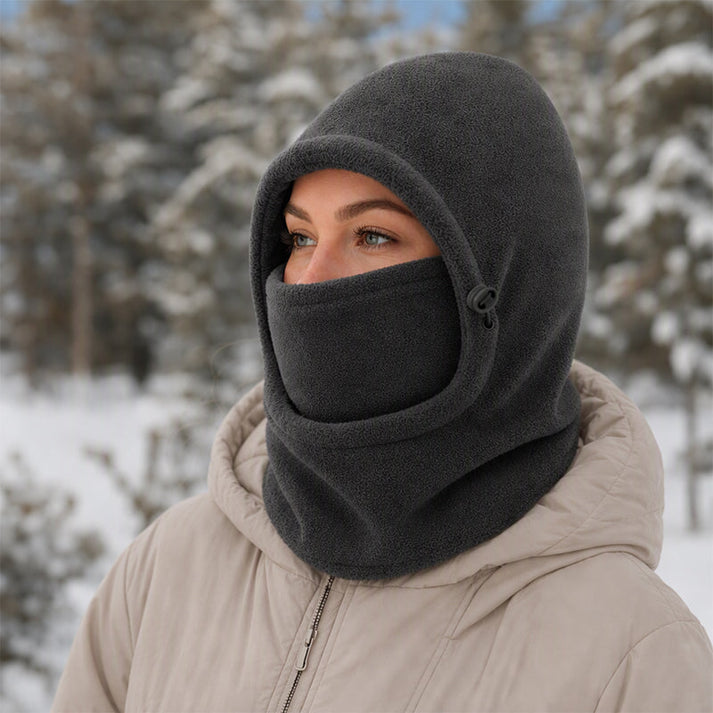 Prismtrace - Fleece Hooded Balaclava With Face Cover