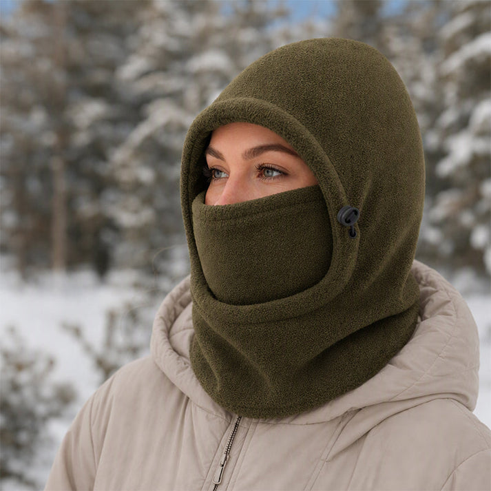 Prismtrace - Fleece Hooded Balaclava With Face Cover