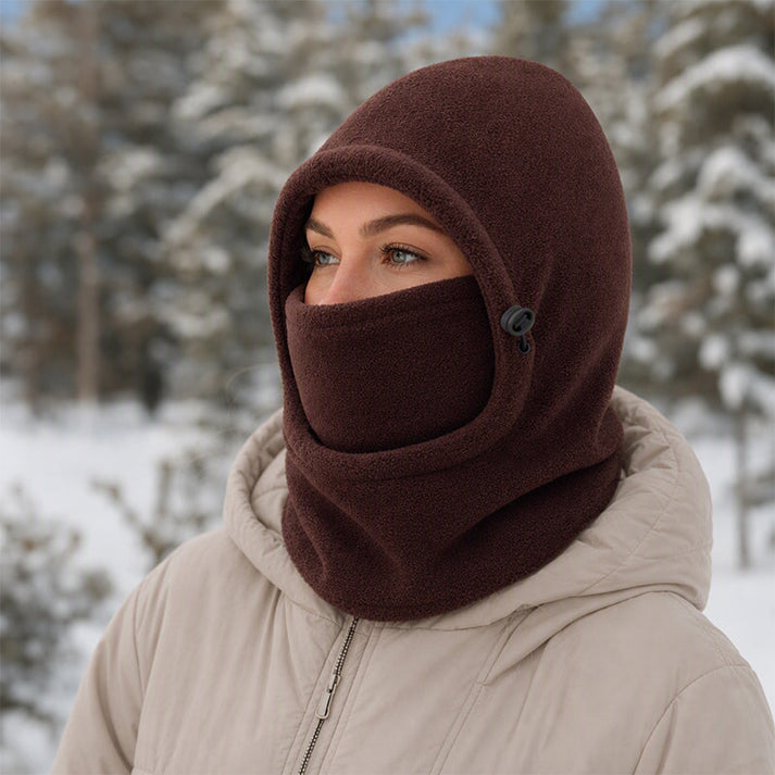 Prismtrace - Fleece Hooded Balaclava With Face Cover