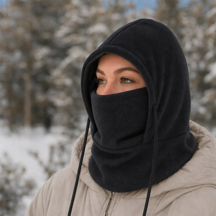 Prismtrace - Fleece Hooded Balaclava With Face Cover