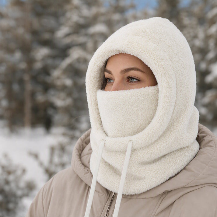 Prismtrace - Fleece Hooded Balaclava With Face Cover