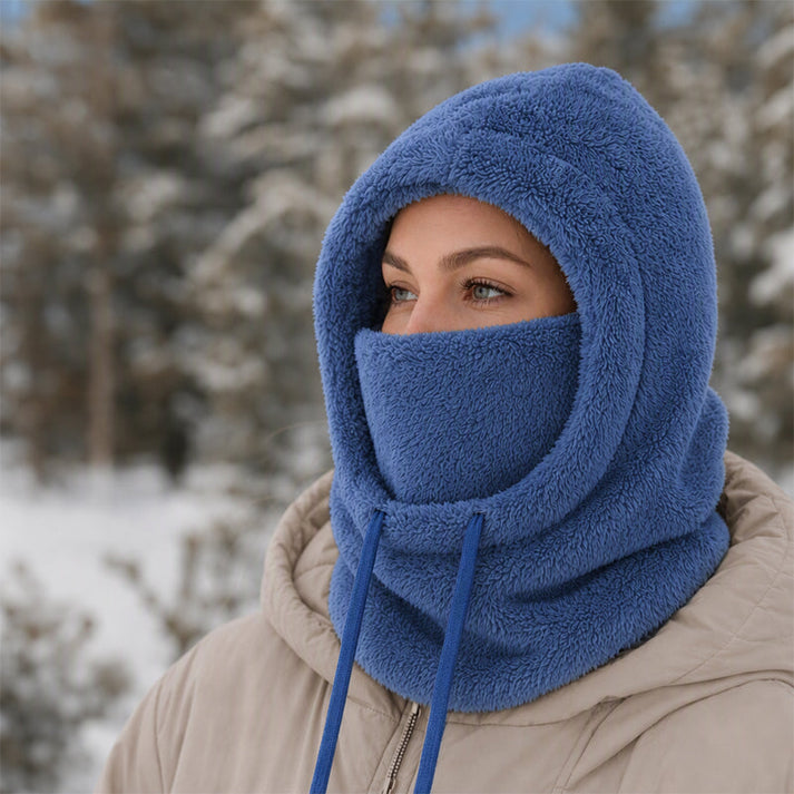 Prismtrace - Fleece Hooded Balaclava With Face Cover