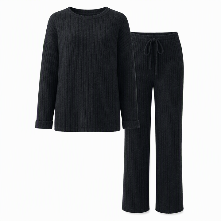 Miraosuya - Sporty Striped Two-Piece Set