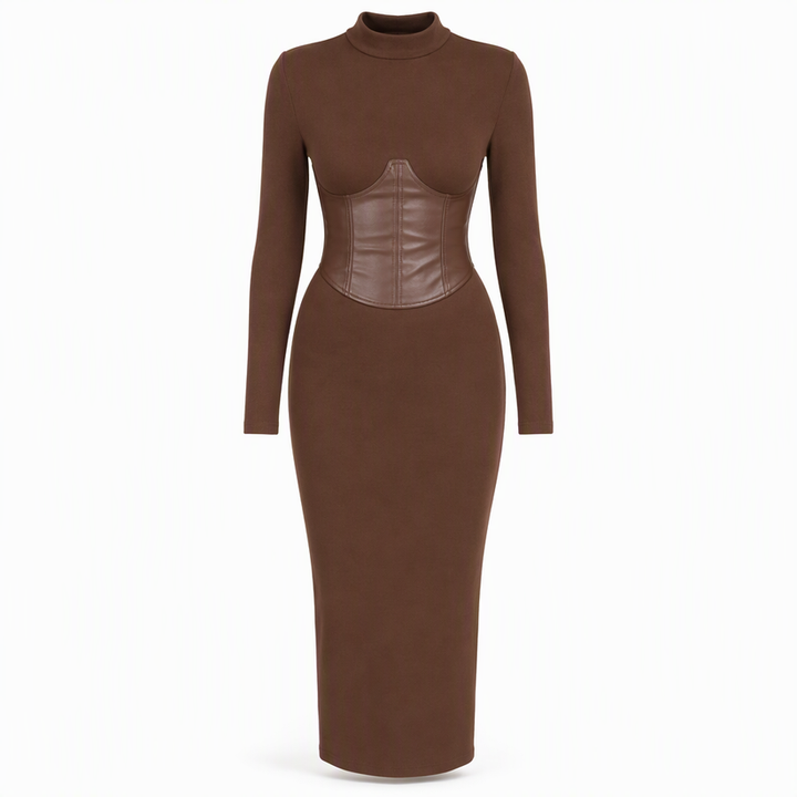 Arisonita - Long Sleeves Sweater Dress