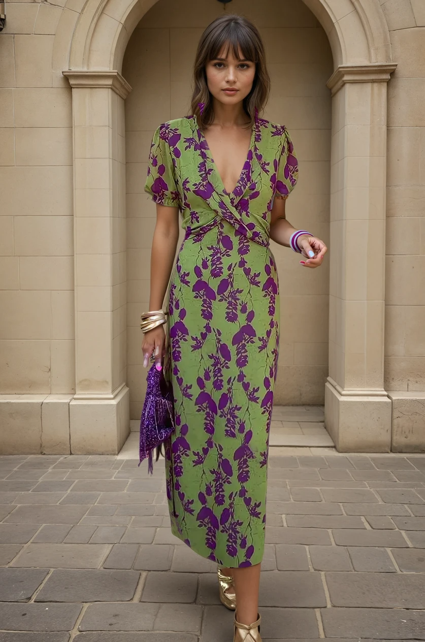 Molly - Elegant Floral Dress
