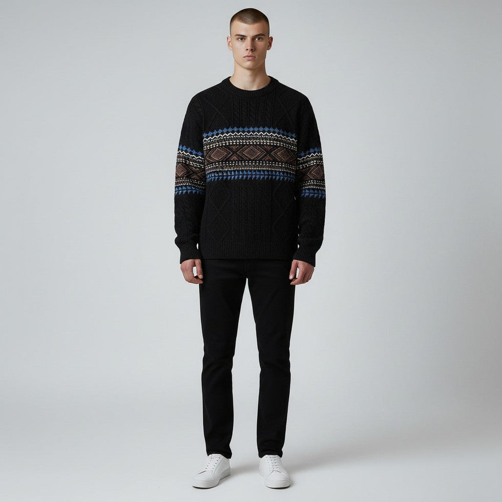 Isidoro - Comfortable Nordic Knit Sweater