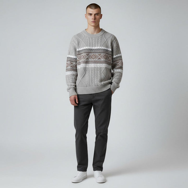 Isidoro - Comfortable Nordic Knit Sweater